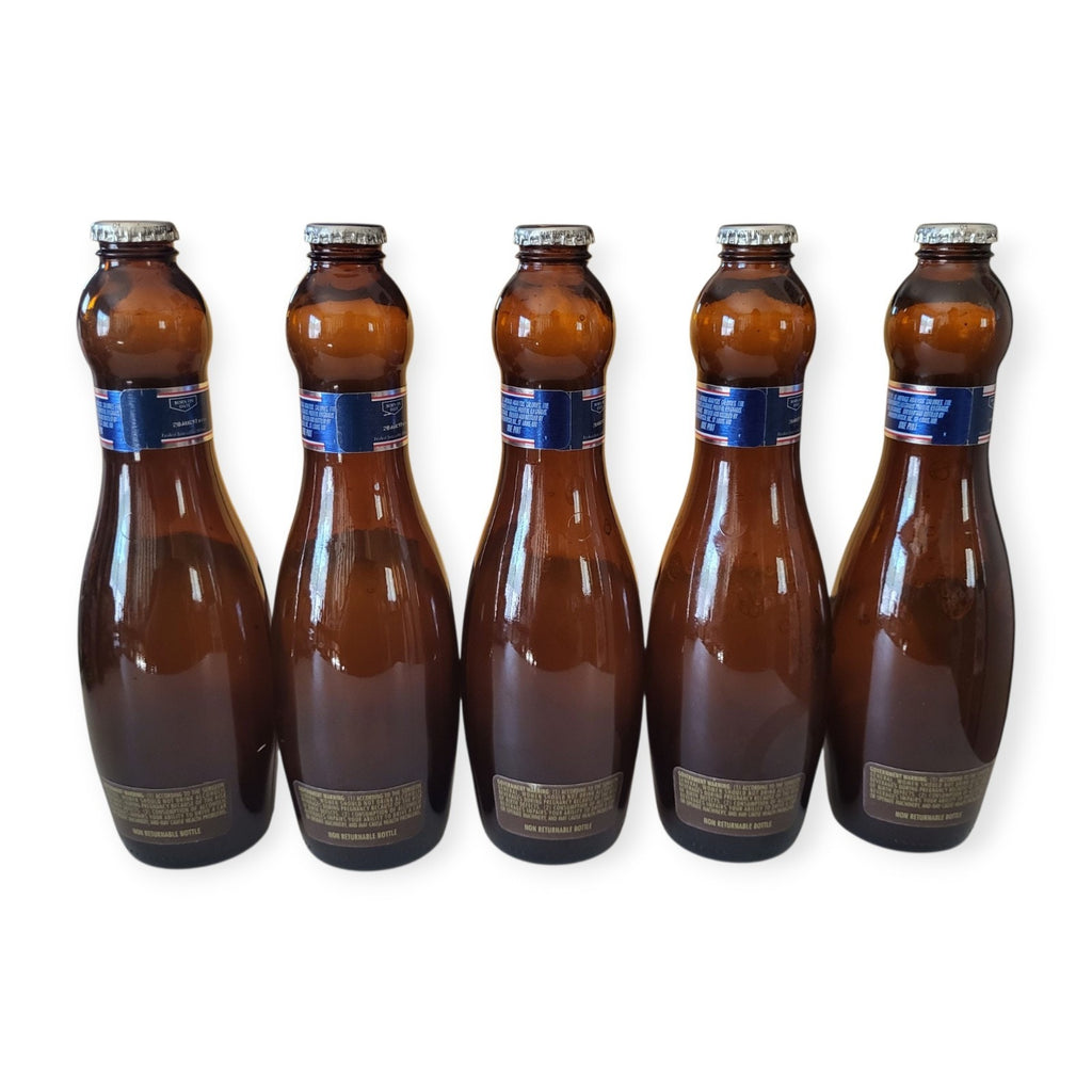 Vintage Complete Bowling Pin Set Budweiser & Bud Light Bottles - Born Aug 2007