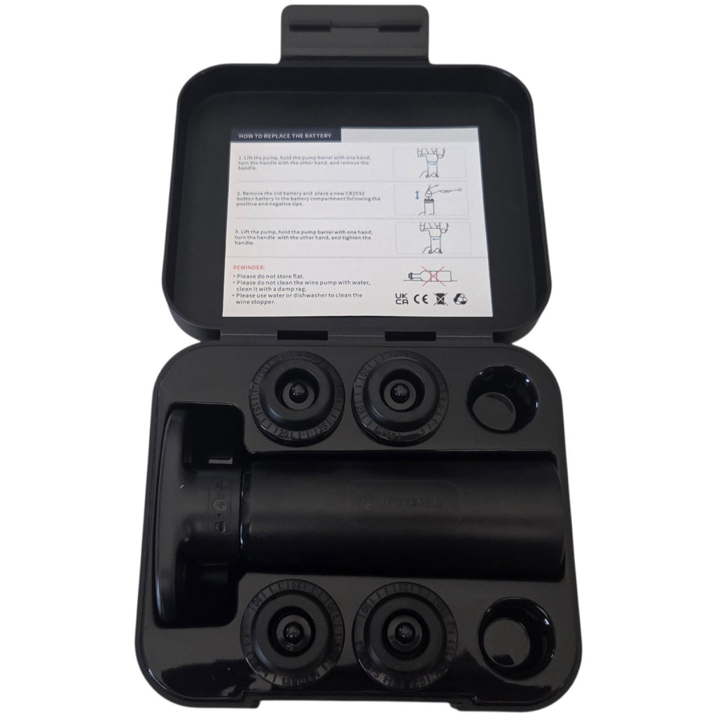 Wine Saver Vacuum Pump with Sound Indicator 4 Wine Stoppers, Wine Preserver