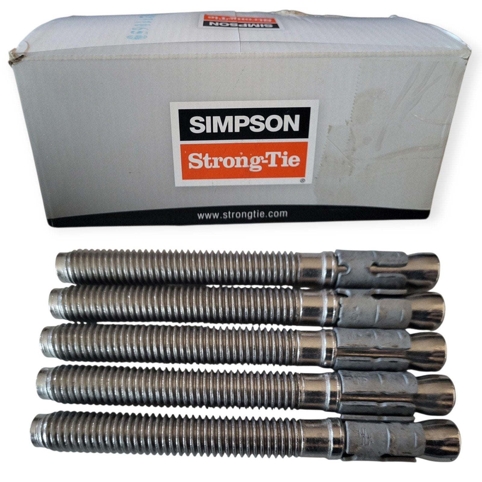 1/2" x 4-3/4" 304 Stainless Strong Bolt 2 Wedge Anchor STB2-504344SS QTY 25