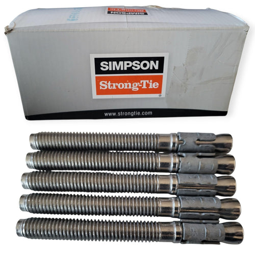 1/2" x 4-3/4" 304 Stainless Strong Bolt 2 Wedge Anchor STB2-504344SS QTY 25
