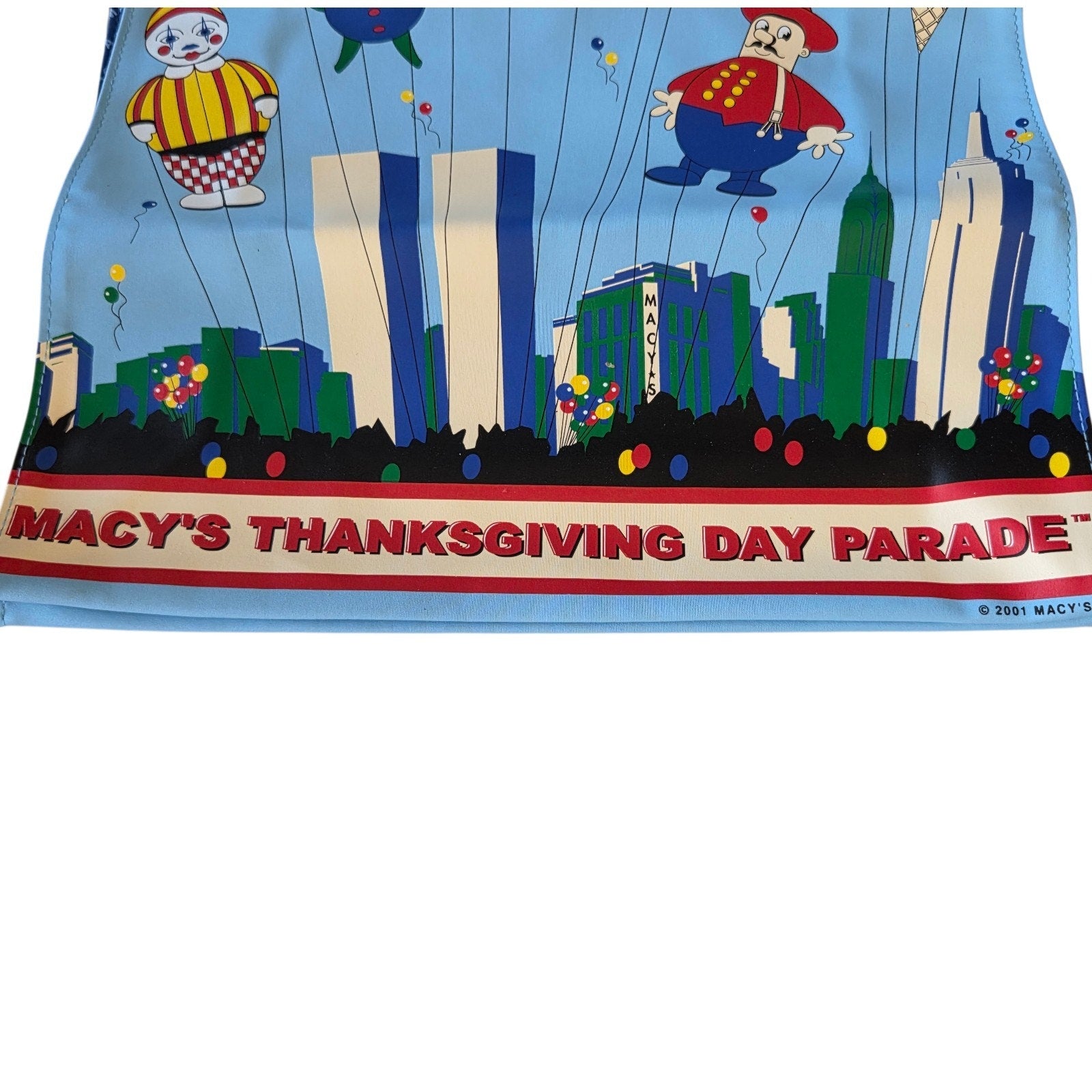 2001 Macy's 75th Thanksgiving Parade Tote - World Trade Center Background - New