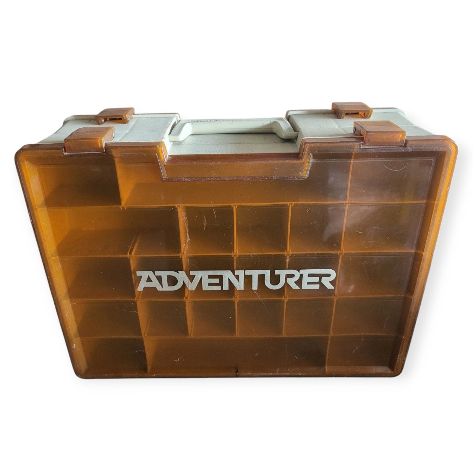 Rare 80s Flambeau Adventurer Vintage Double Sided Fishing Tackle Box Hardcase