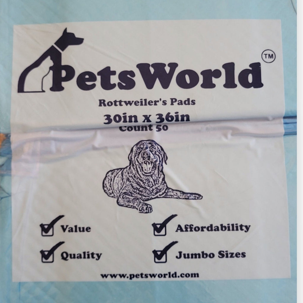PETSWORLD Extra Large Dog Training & Potty Pads (30x36 inch) 150 Count