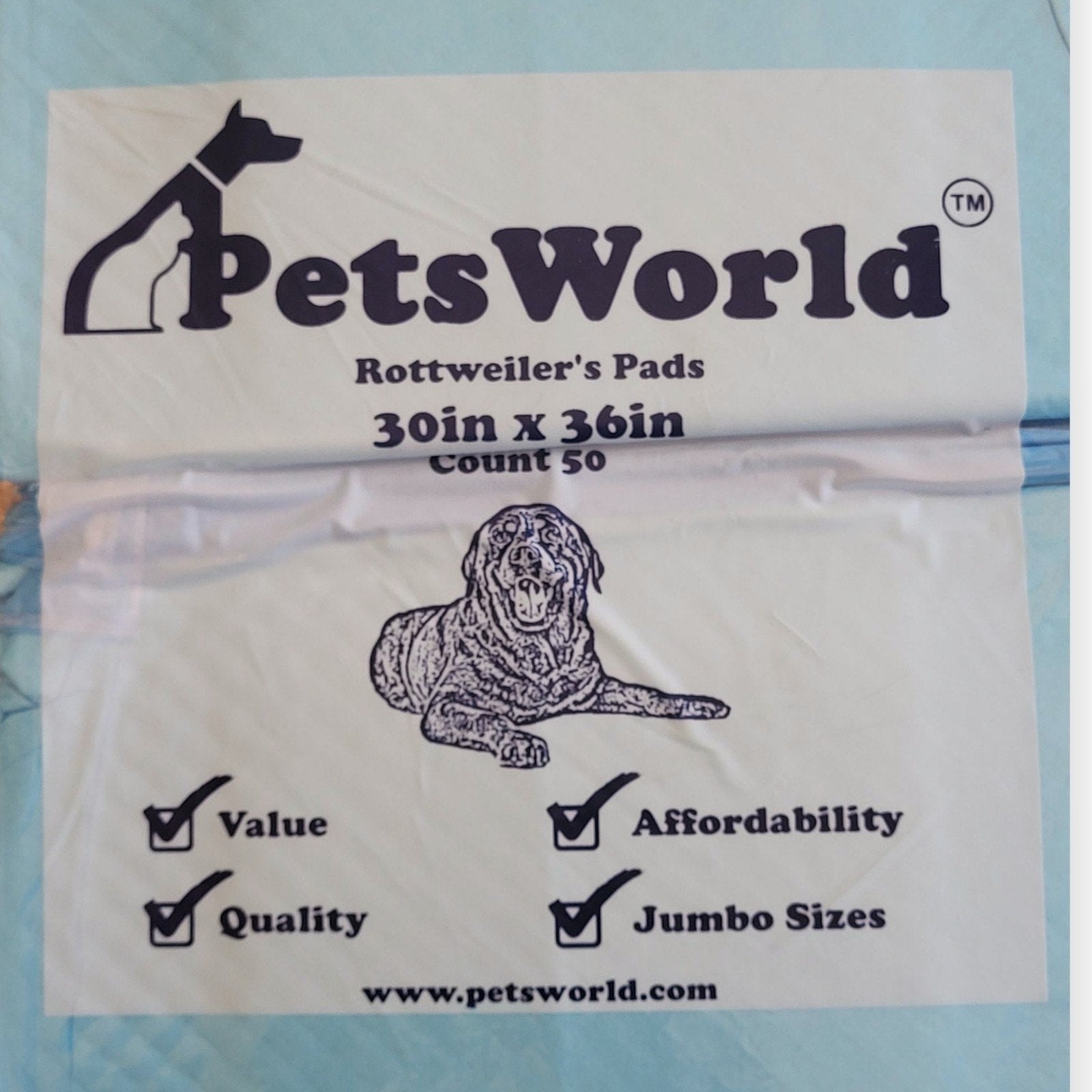 PETSWORLD Extra Large Dog Training & Potty Pads (30x36 inch) 150 Count