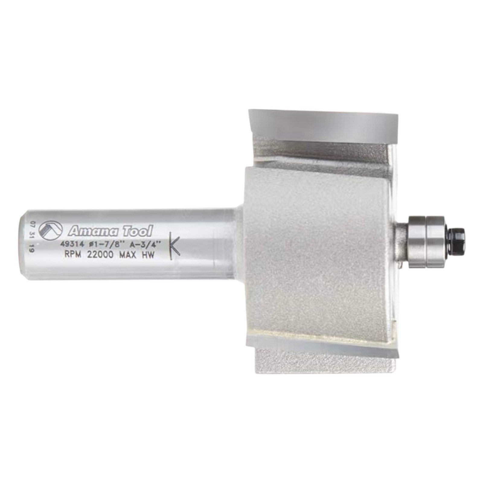 Amana Tool 49314 Rabbeting 3/4 Depth x 1-7/8 D x 1 CH x 1/2 Inch SHK 3-Flute...