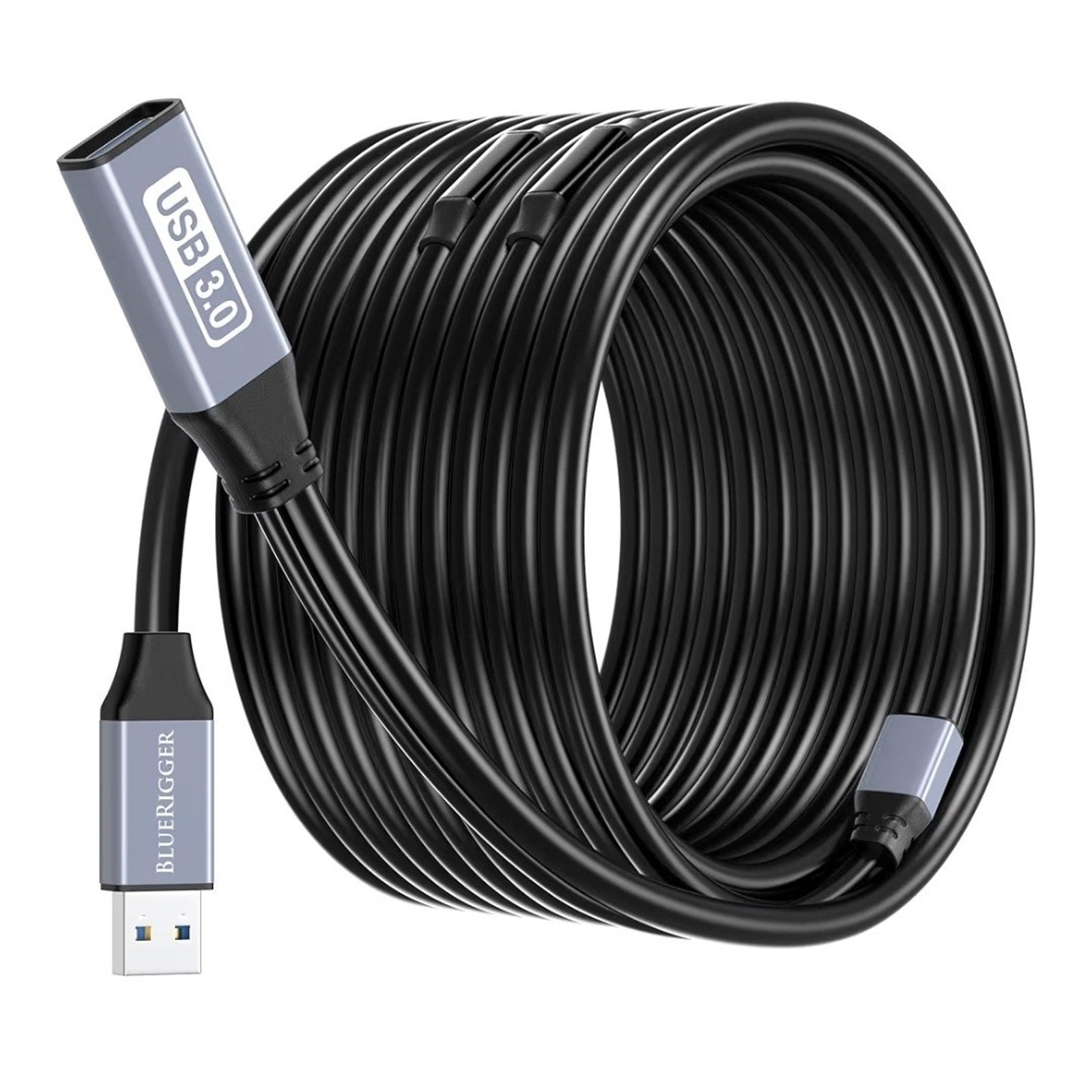 BlueRigger Active USB 3.0 Extension Cable 5 Gbps USB Extender Cord In-Wall CL3..