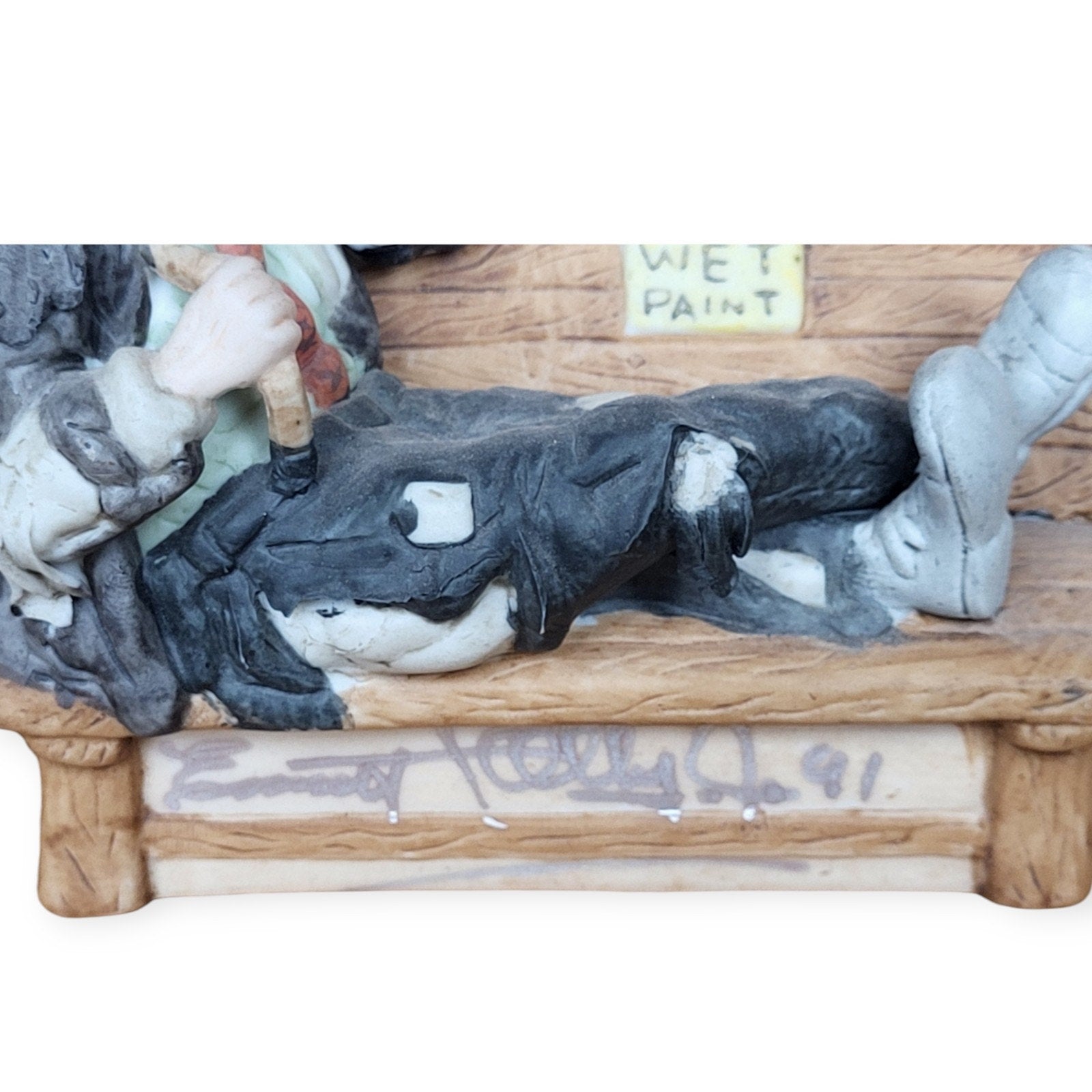 Set of 2 - Emmett Kelly JR Sad Clown Miniature Hand Signed Limited Edition Rare
