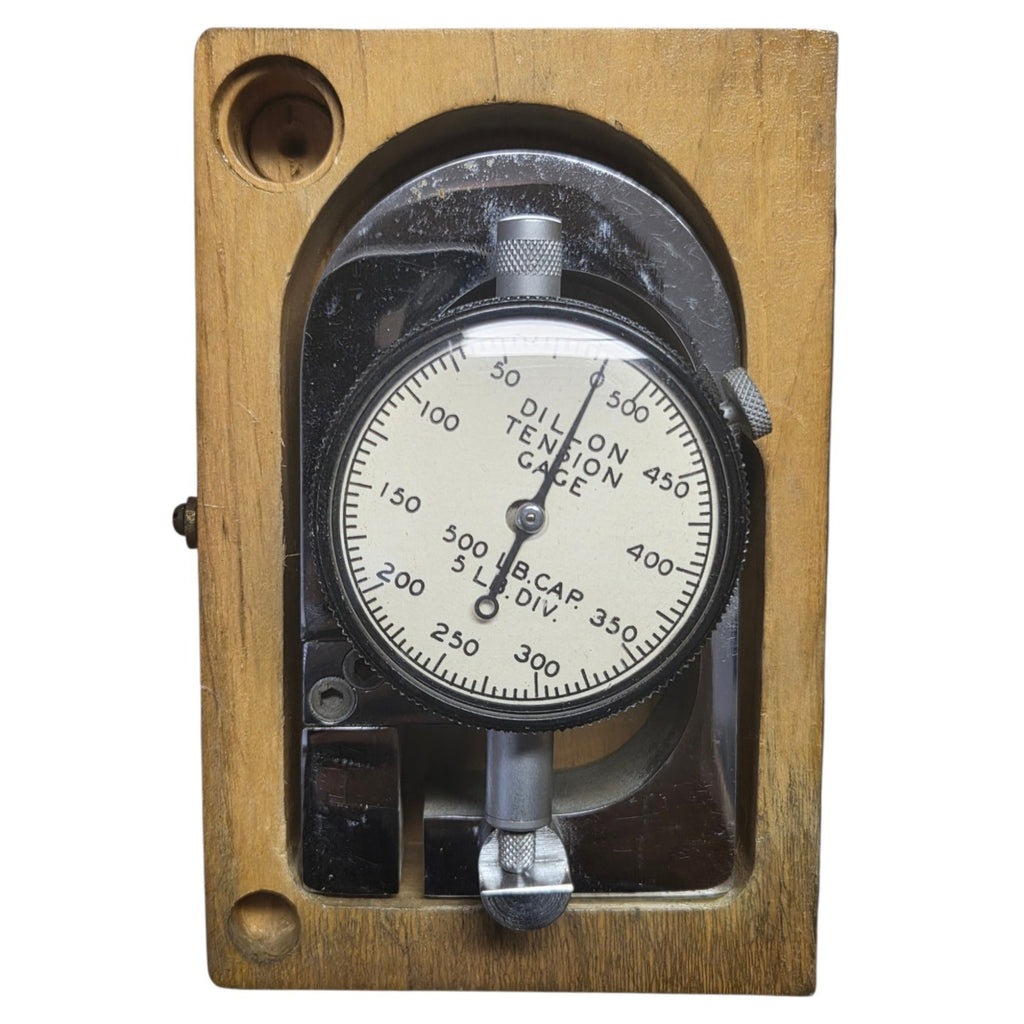 Dillon Set Tension and Force Gauge in Wooden Box
