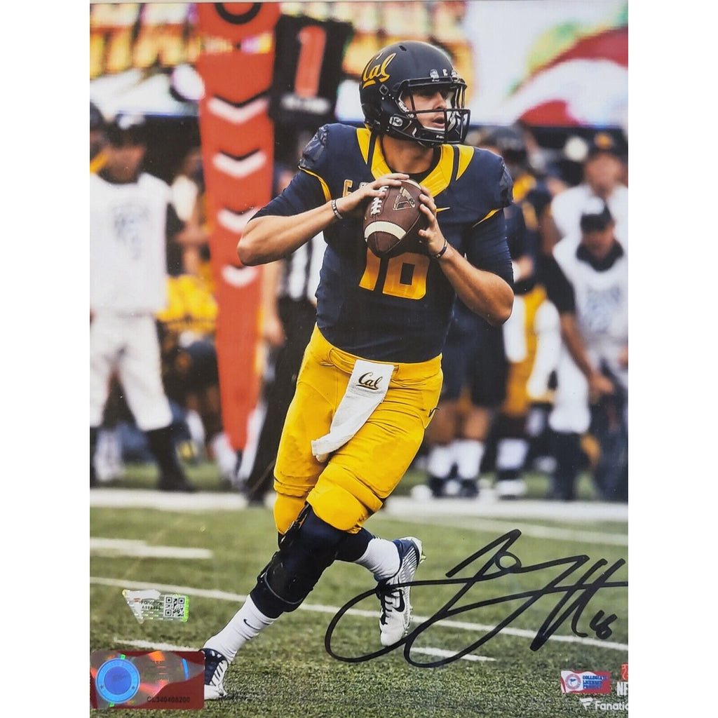 Framed Jared Goff Cal Bears Autographed 8" x 10" Blue Pass Photograph