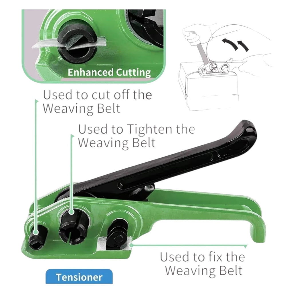 Banding Strapping Kit, Woven Cord Pallet Packaging Tool, Upgraded Strapping Tens