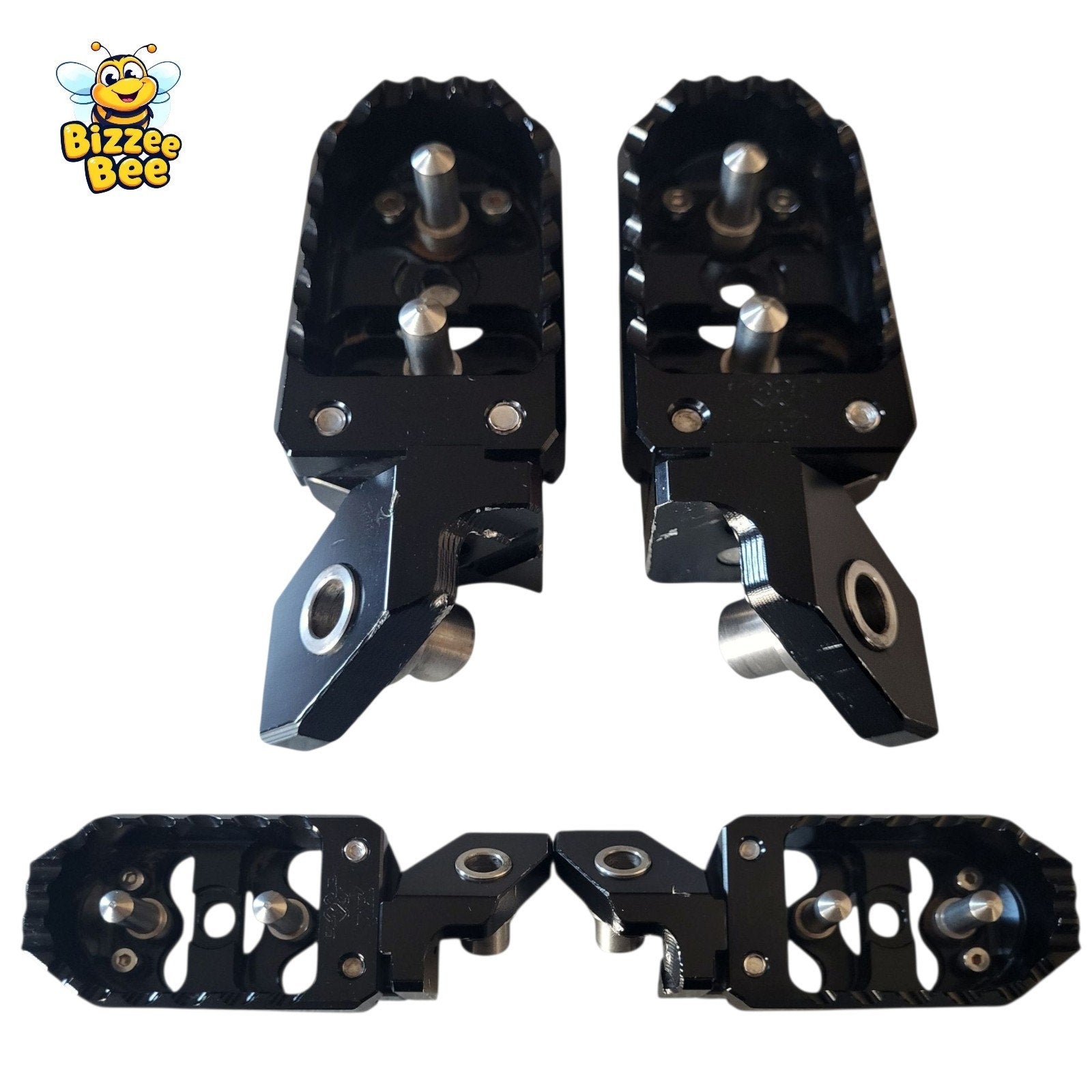 Chaoouyue Motorcycle Aluminum Adjustable Foot Pegs Compatible with BMW