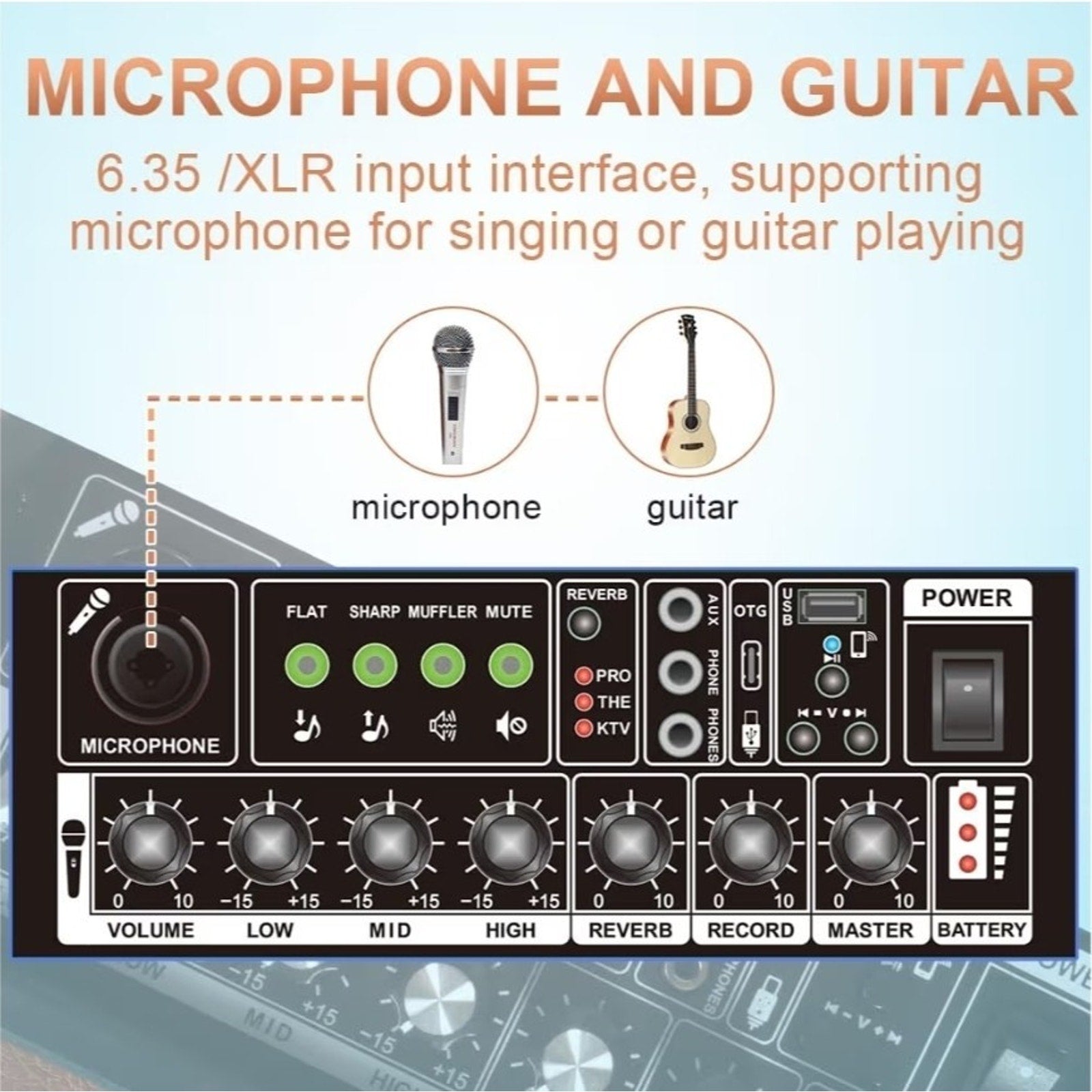 Coolmusic Professional Karaoke Machine with 1 Microphone, Portable Bluetooth ...