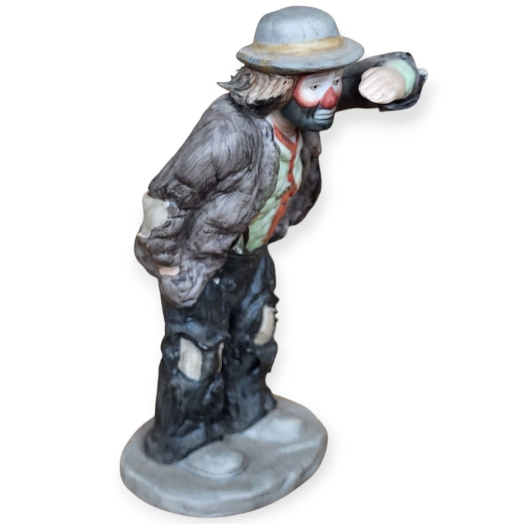 Set of 2 - Emmett Kelly JR Sad Clown Miniature Hand Signed Limited Edition Rare