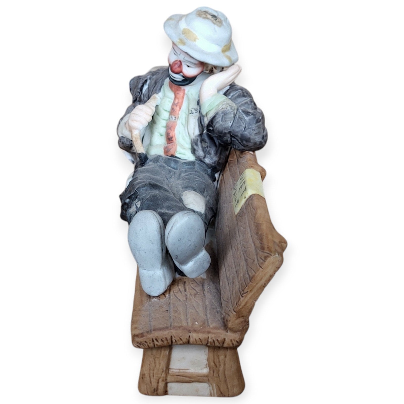 Set of 2 - Emmett Kelly JR Sad Clown Miniature Hand Signed Limited Edition Rare
