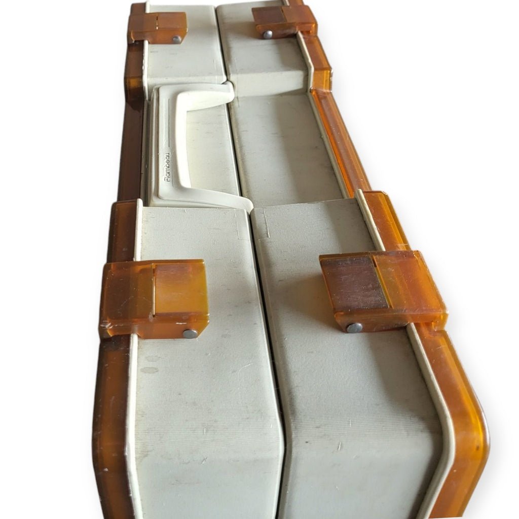 Rare 80s Flambeau Adventurer Vintage Double Sided Fishing Tackle Box Hardcase