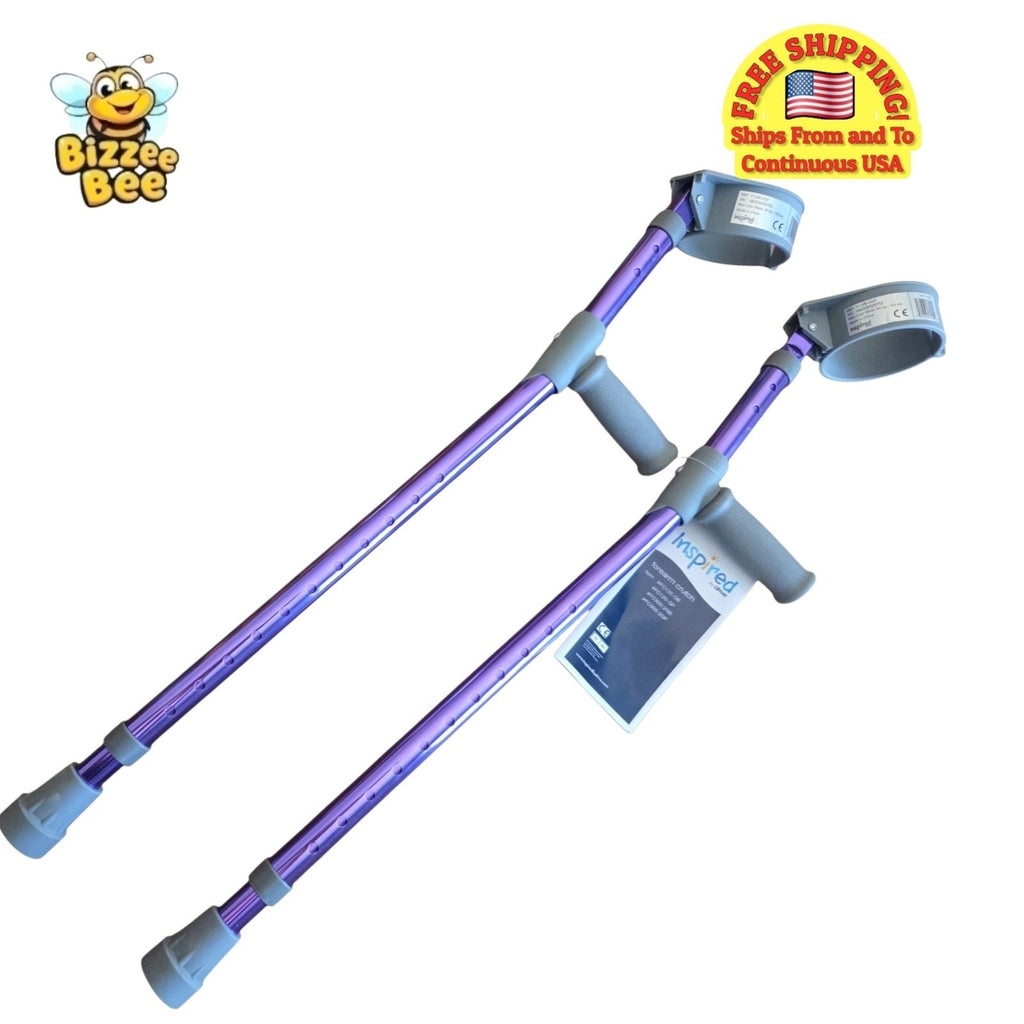 Inspired By Drive Pediatric Forearm Crutches Wizard Purple Large Fc300-2Gp