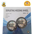10 Inch Derusting Weeding Wheel Steel Wire Rotary Weed Brush Cutter Trimmer Head