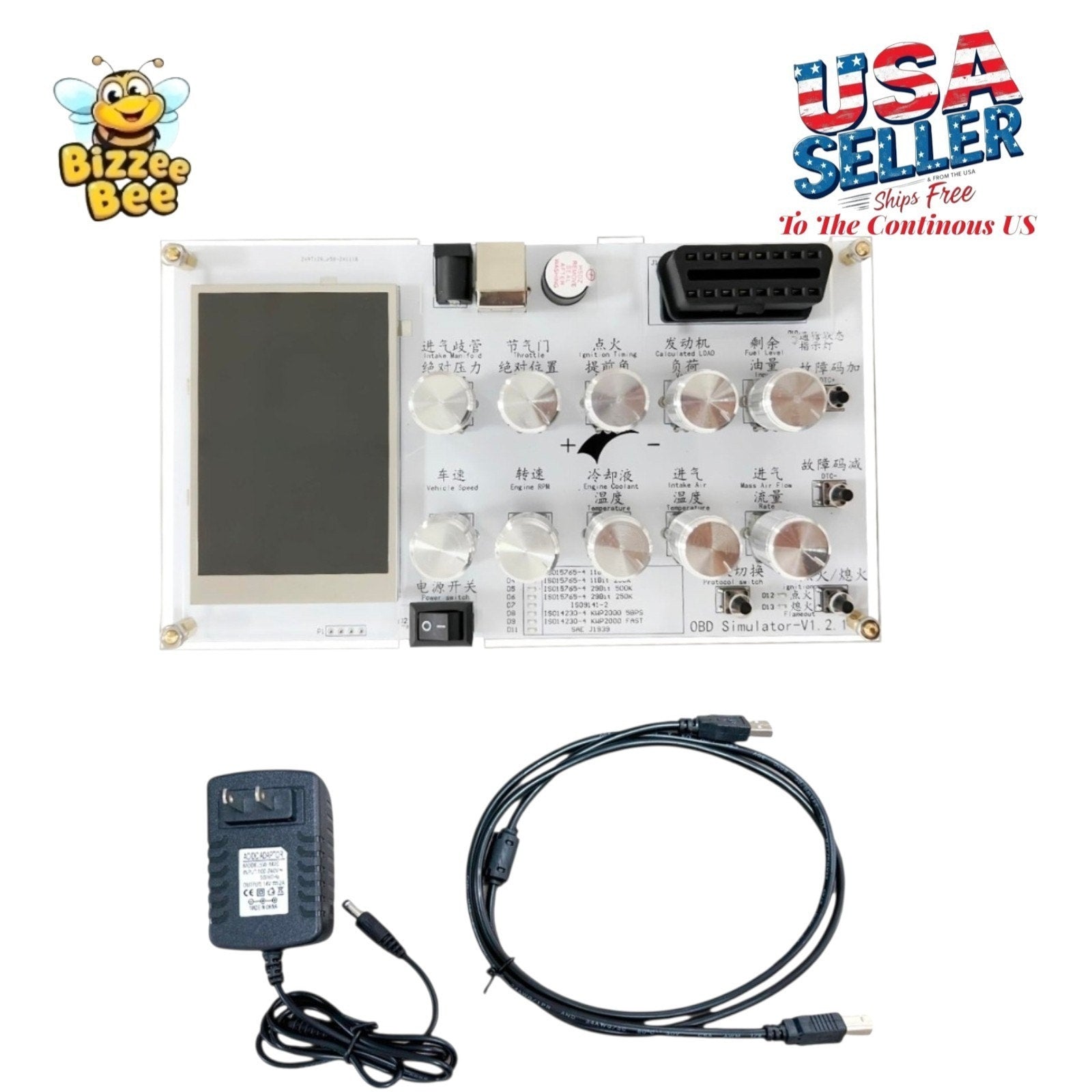 SHARKBANG Truck ECU Simulator/J1939 OBD II/ELM327 CAN Tool