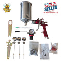 HVLP Air Paint Spray Gun Kits Gravity Feed Car Auto 1.4/1.7/2.0/2.5MM Nozzles