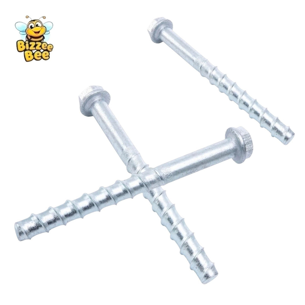 HROMIGRY 3/4" x 6" Concrete Screws Concrete Anchor Bolts, Zinc Plated - 9 Pieces
