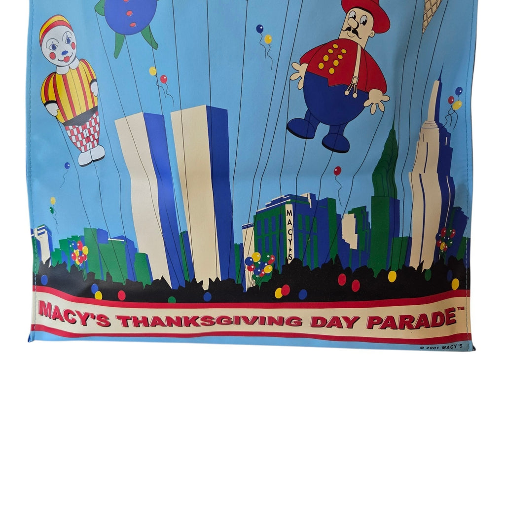 2001 Macy's 75th Thanksgiving Parade Tote - World Trade Center Background - New