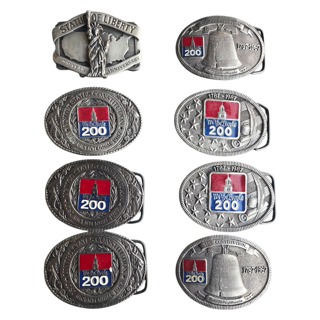 8 - Commemorative Limited Numbered Patriotic Belt Buckle Lot