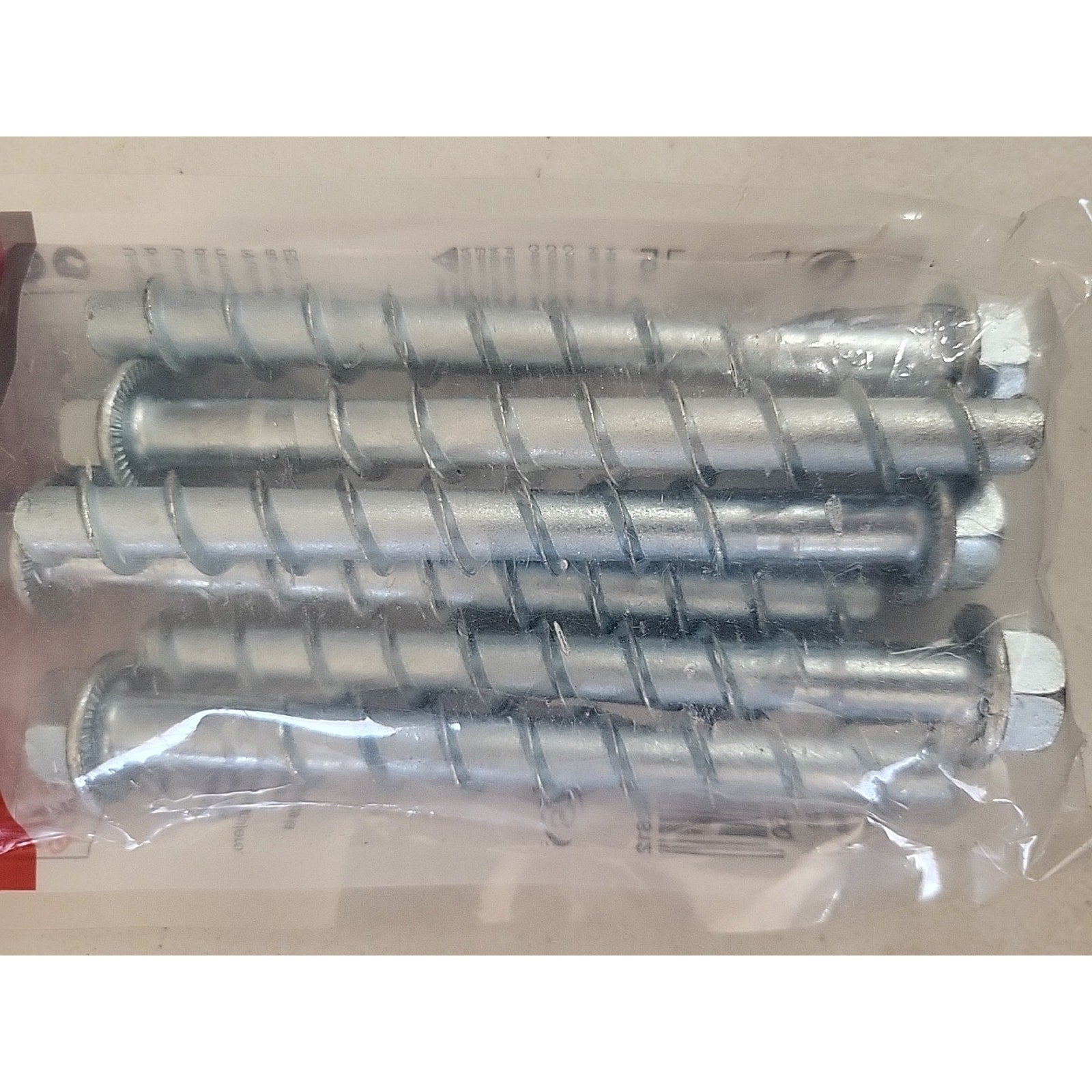 6 PIECE - HILTI - KH-EZ 3/8" x 4" Concrete Screw Anchors