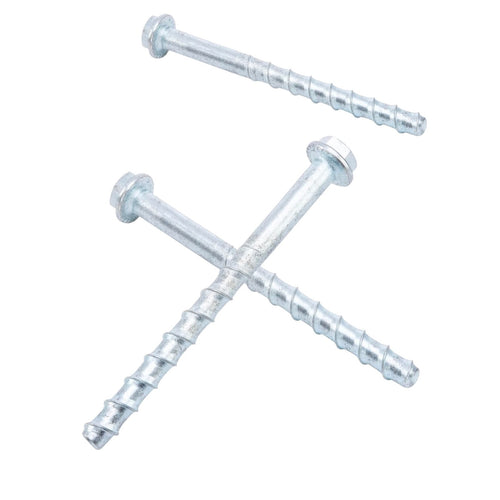 5/8" x 10" Concrete Screws (10 PCS) Concrete Anchor Bolts Zinc Plated