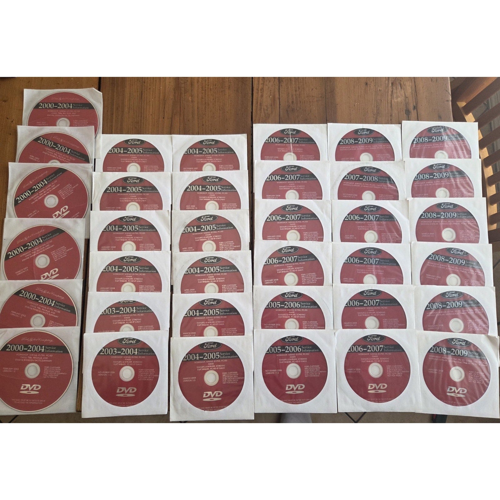 186 - Ford Motor Car and Truck Digital Disc Manuals - Hard to Find
