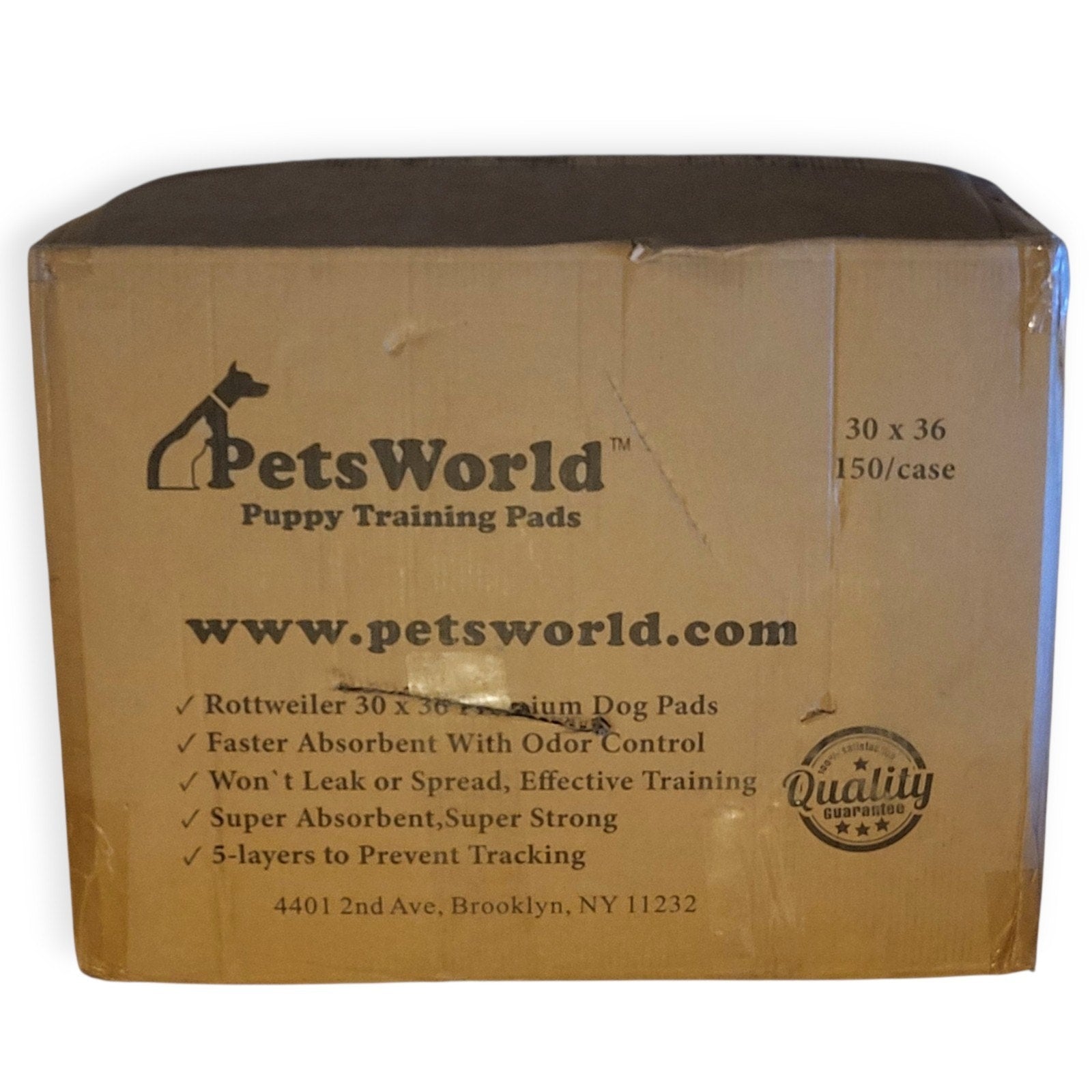 PETSWORLD Extra Large Dog Training & Potty Pads (30x36 inch) 150 Count