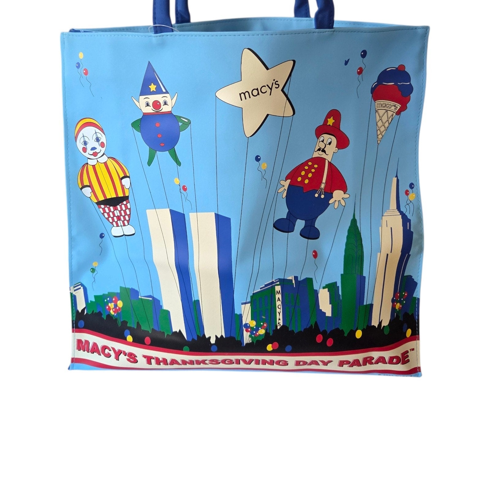 2001 Macy's 75th Thanksgiving Parade Tote - World Trade Center Background - New