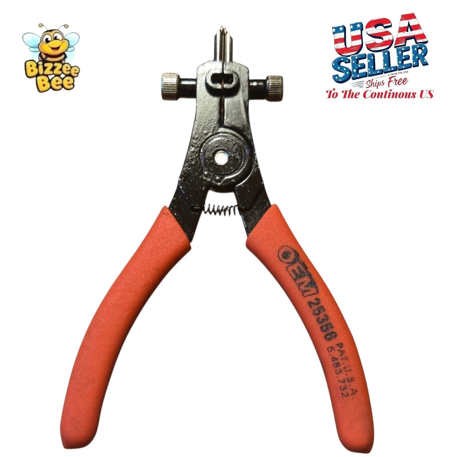 OEMTOOLS 25356 Fixed Tip Snap Ring Pliers - Internal/External - Adjustable Stop
