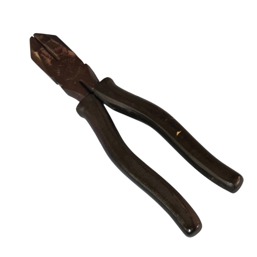 Vintage Utica USA Made Electrician Pliers Original Rubber Handles 3950-8 USA