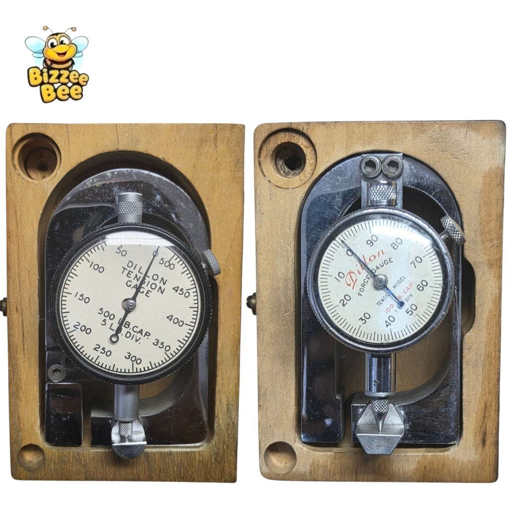 Dillon Set Tension and Force Gauge in Wooden Box