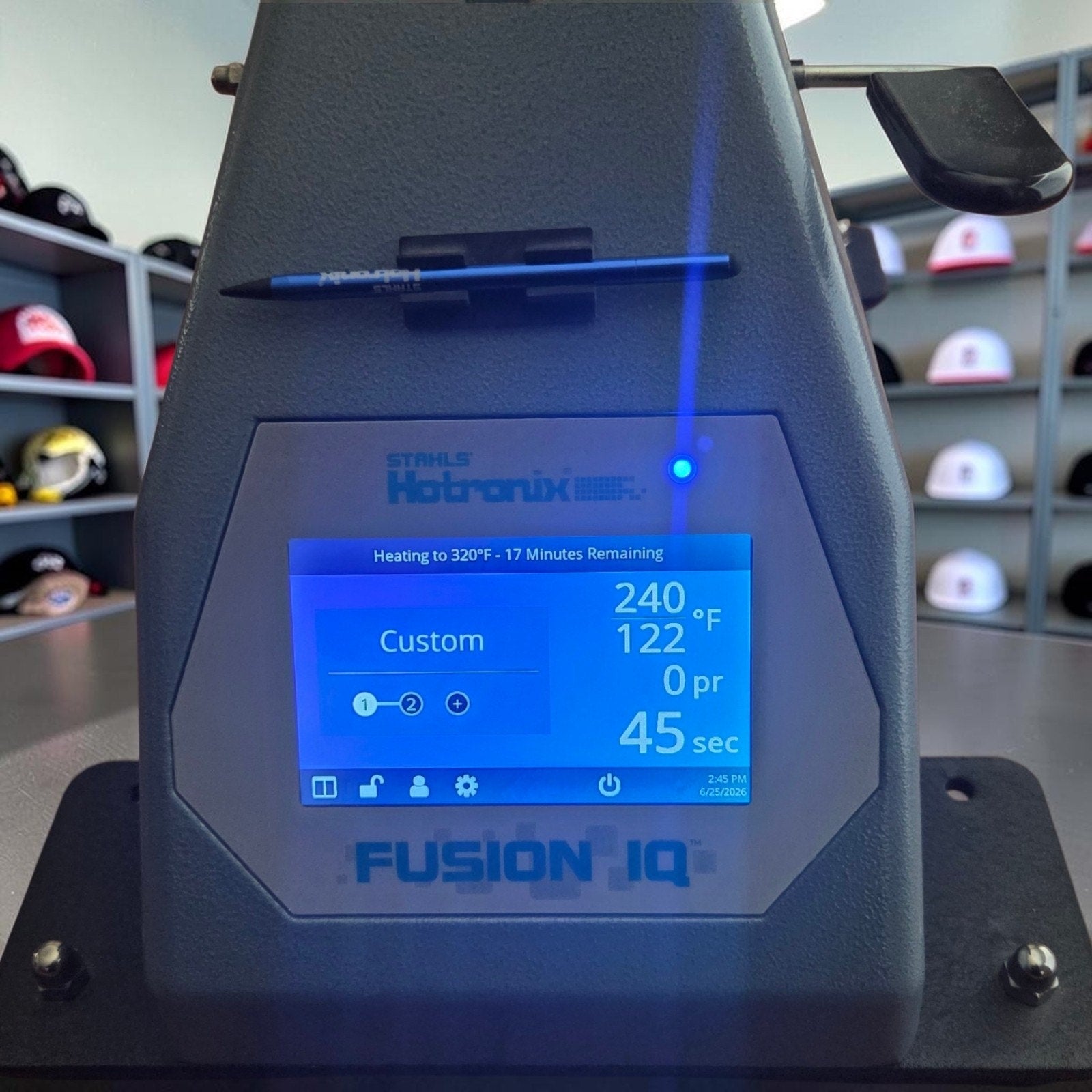 Professional Hotronix ® 360 IQ™ Hat Heat Press - LN - Made in the USA