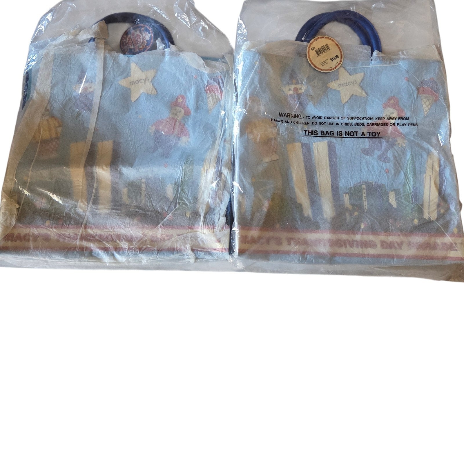 2001 Macy's 75th Thanksgiving Parade Tote - World Trade Center Background - New