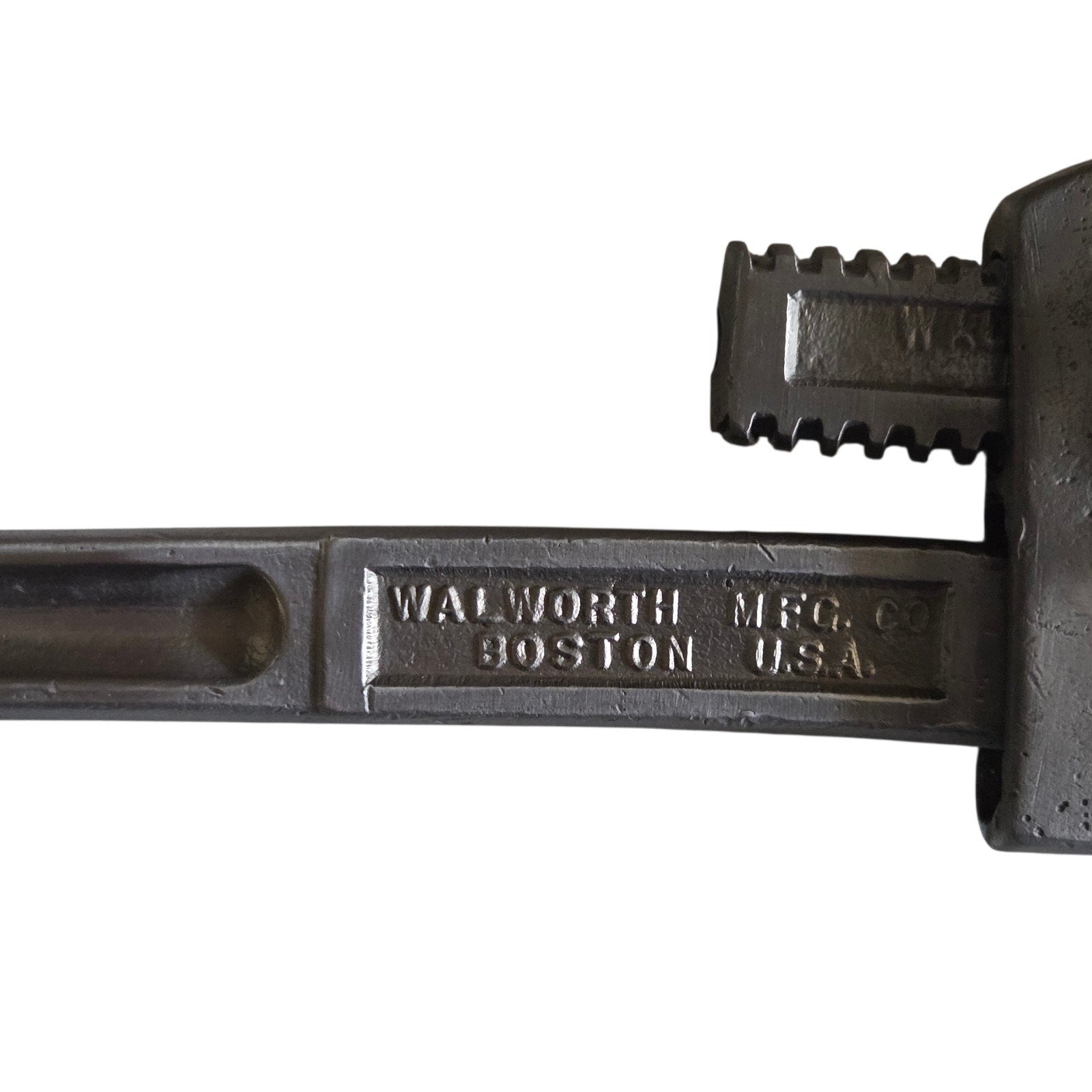 Antique Stillson Pipe Wrench 14 Walworth MFG Co Boston USA Genuine Metal Tool