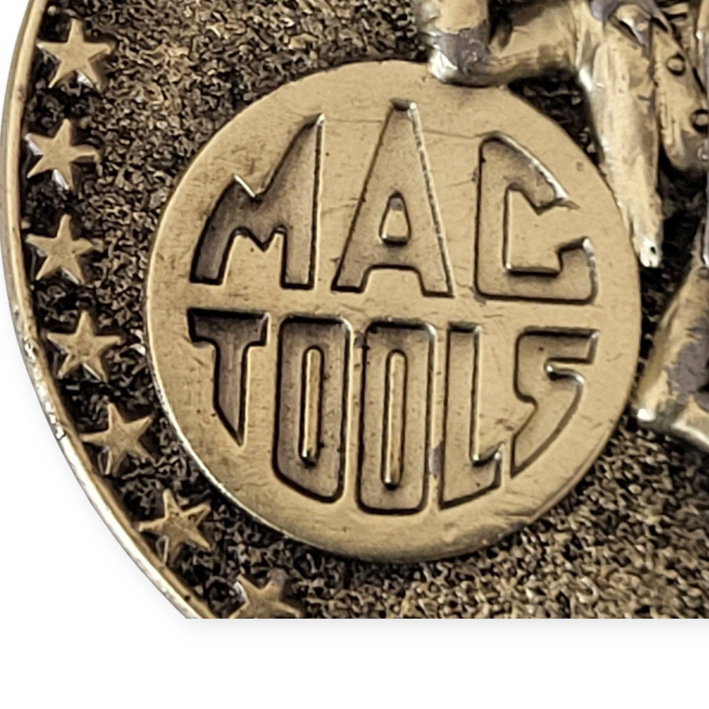 Rare Vintage Mac Tools Limited Edition Men’s Belt Buckle Solid Brass With Stars