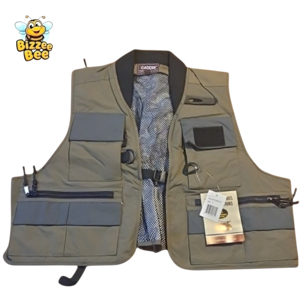 Caddis Fishing Vest Olive (L)