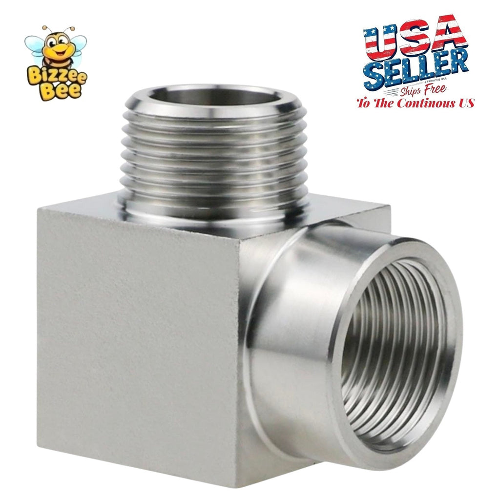 Stainless Steel 90° Street Elbow 3/4" NPT Male x 3/4" Female Pipe Fittings
