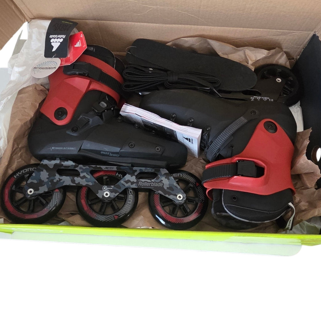 ROLLERBLADE Twister 110 Black/Red Skates Size 9/9.5 US