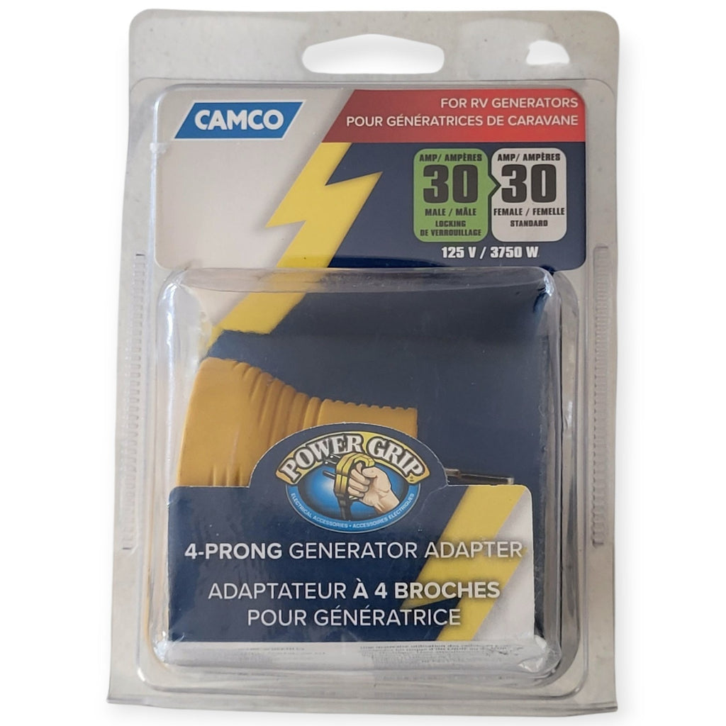 CAMCO 4-PRONG GENERATOR ADAPTER TO 30 AMP CAMPER 55338