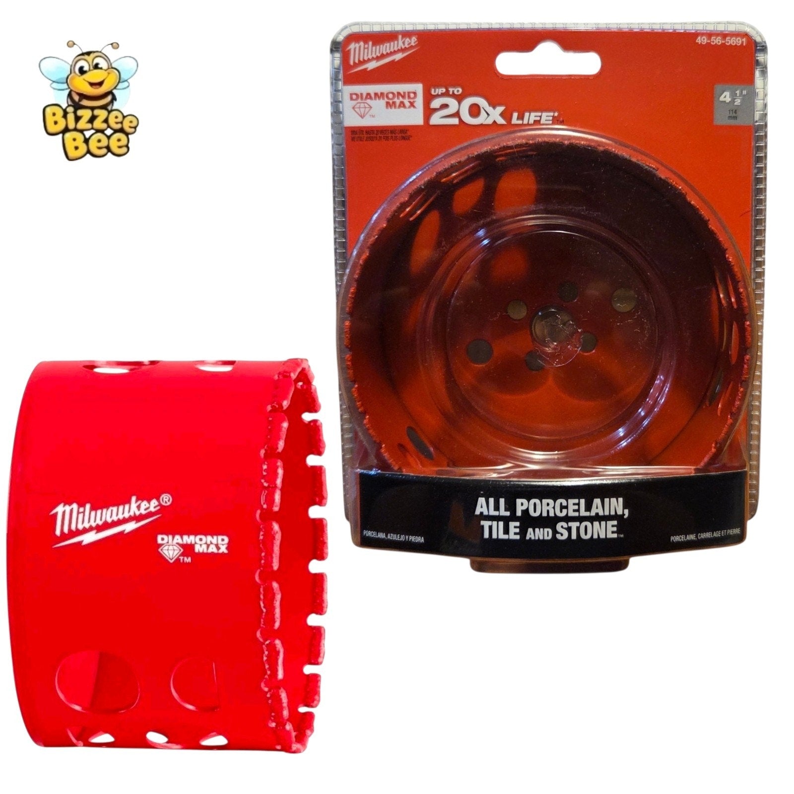 Milwaukee Diamond Max 4-1/2 in. Hole Saw, Diamond-Coated Steel