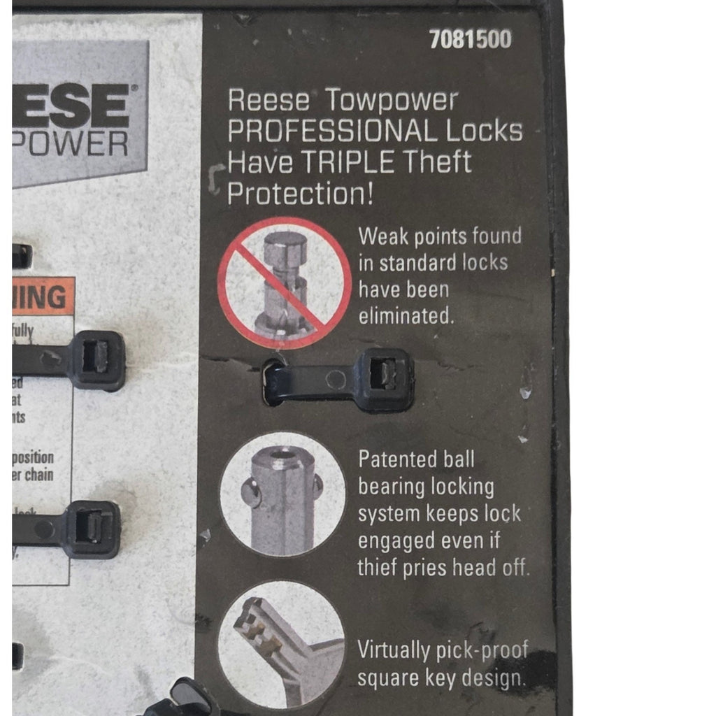 New NOS Reese 7081500 Towpower Receiever Lock 5/8-3/4 Pin