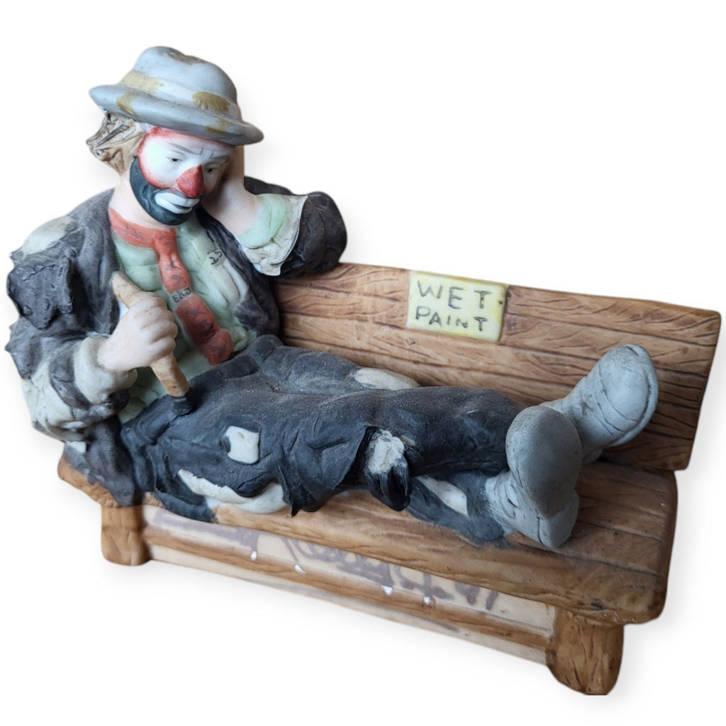 Set of 2 - Emmett Kelly JR Sad Clown Miniature Hand Signed Limited Edition Rare
