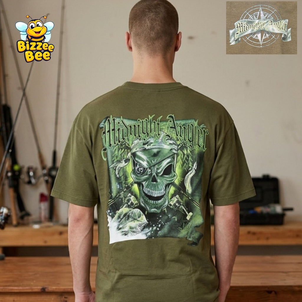 Flying Fisherman Shirt Midnight Angler Medium