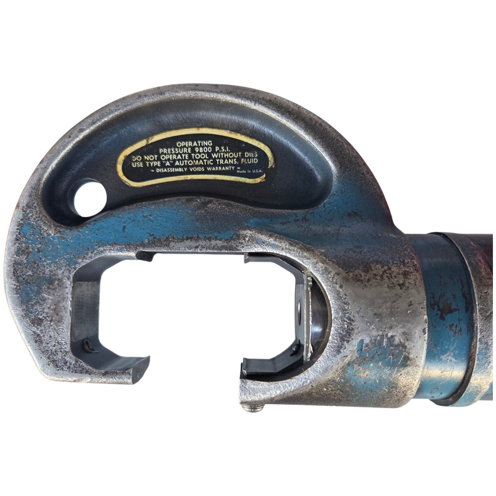 Hydraulic Crimping Head with Thomas & Betts 15500-TB Adapter & 5 T&B Dies