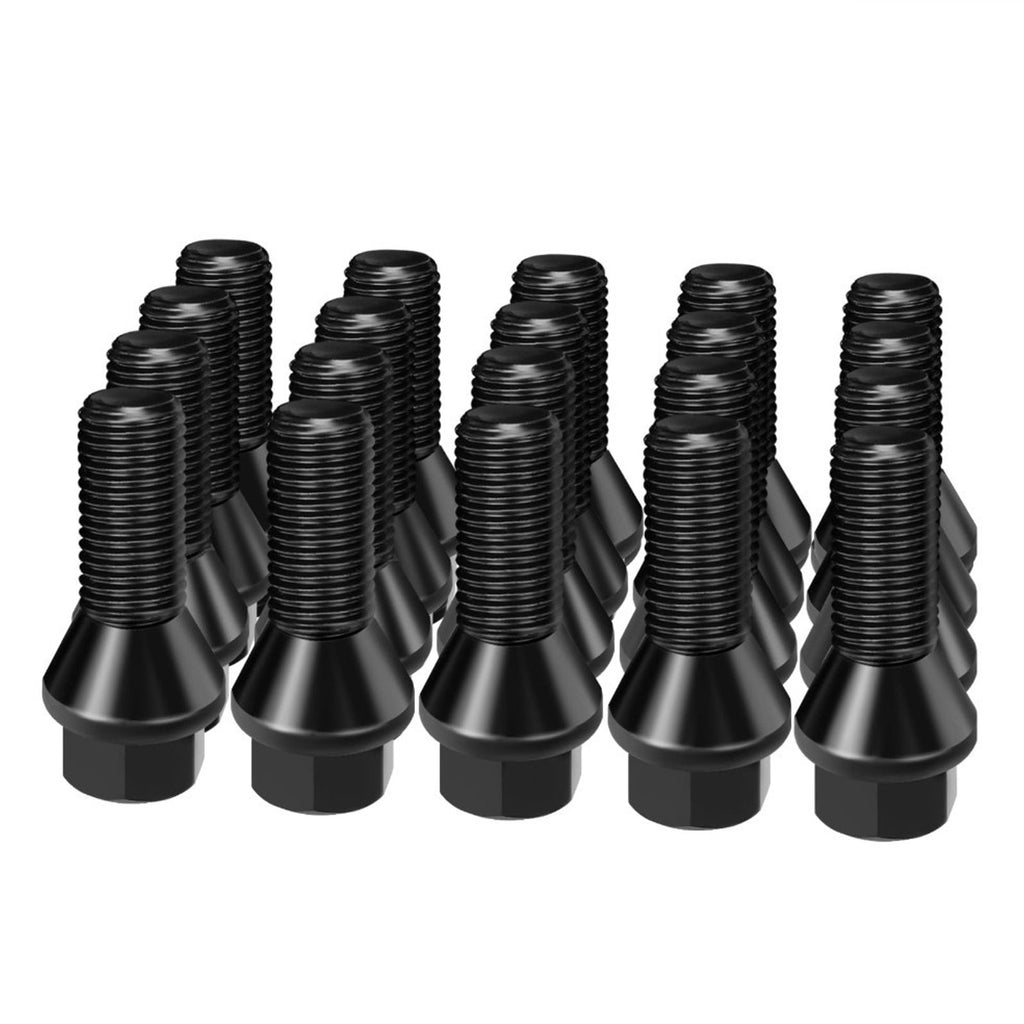 Dynofit 14x1.5 Lug Bolts Compatible with Audi,27mm Shank 52mm