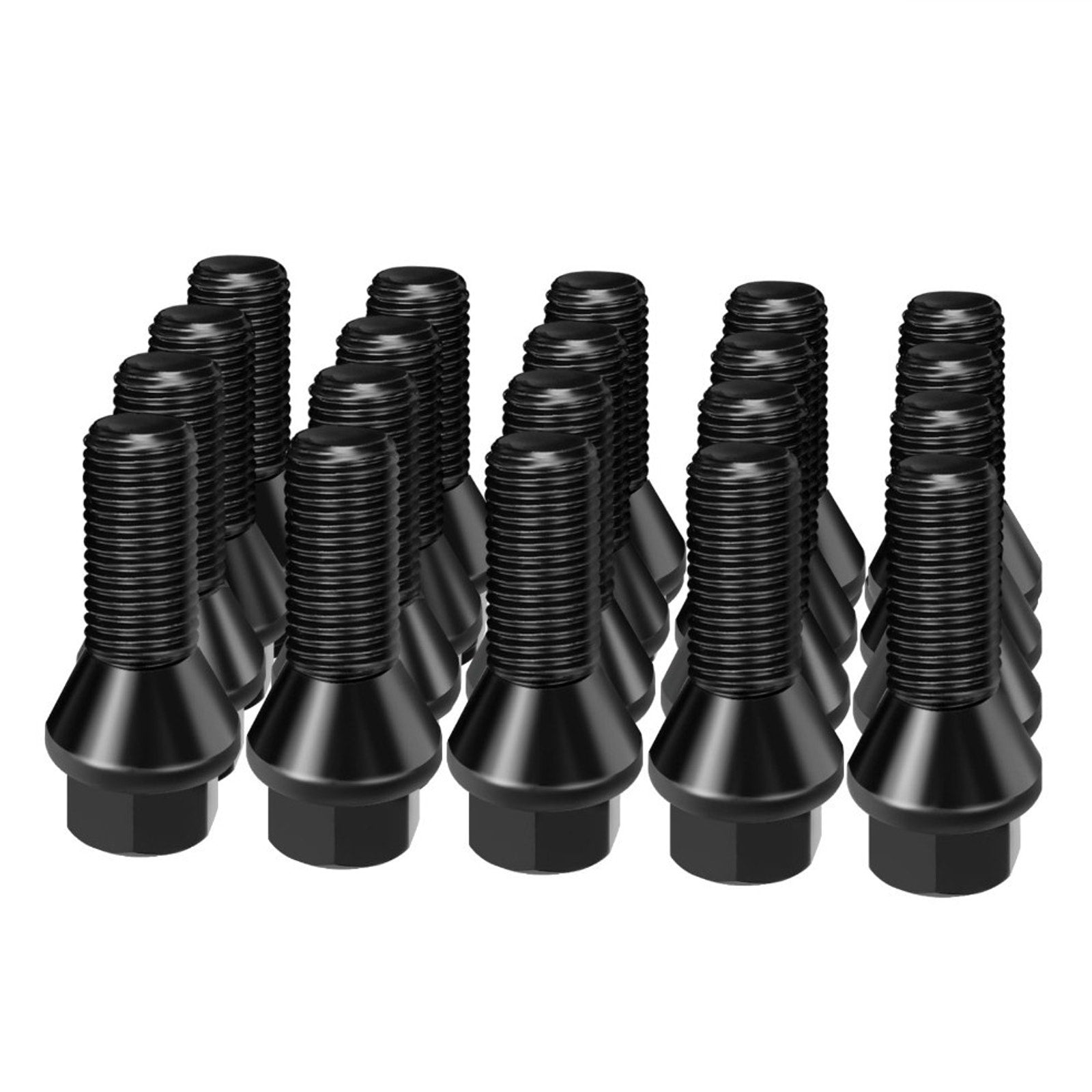 Dynofit 14x1.5 Lug Bolts Compatible with Audi,27mm Shank 52mm