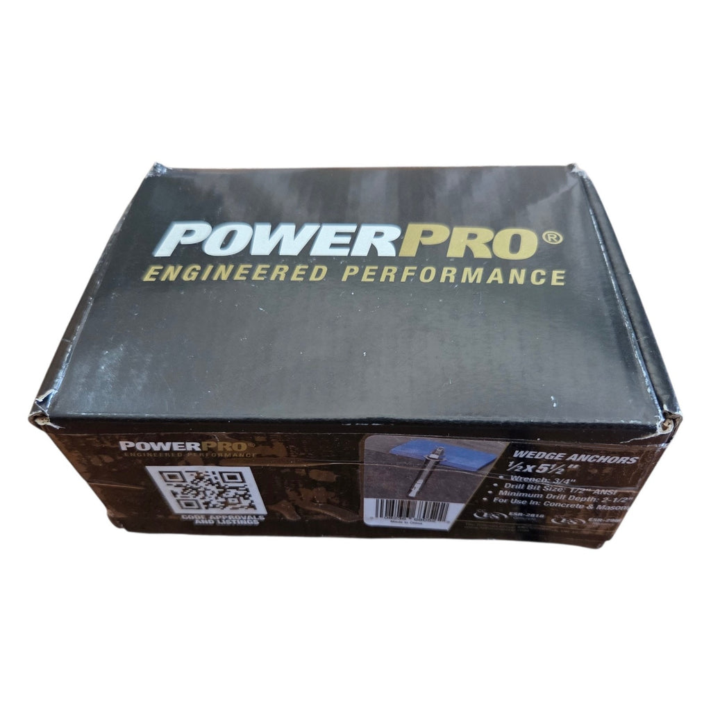 Hillman PowerPro Wedge Anchor SD1 Engineered Performance 1/2"x5" Qty 150 #371942